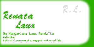 renata laux business card